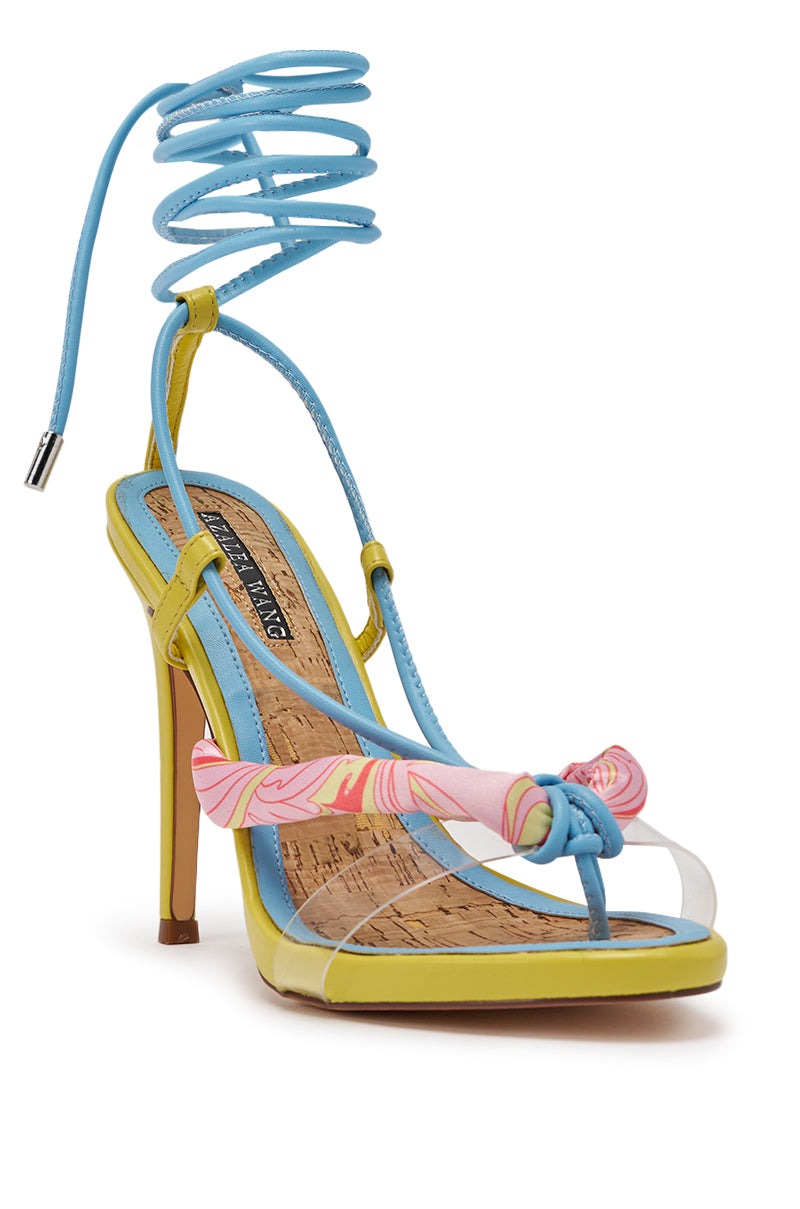 AZALEA WANG SOMERSET CITRON MULTI STILETTO SANDAL