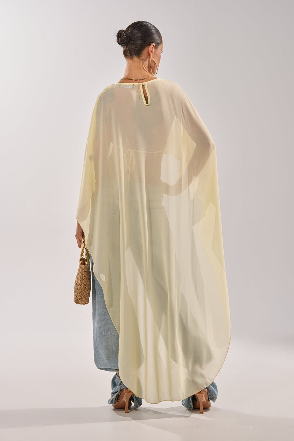 COOL GIRL CHIFFON BLOUSE IN YELLOW
