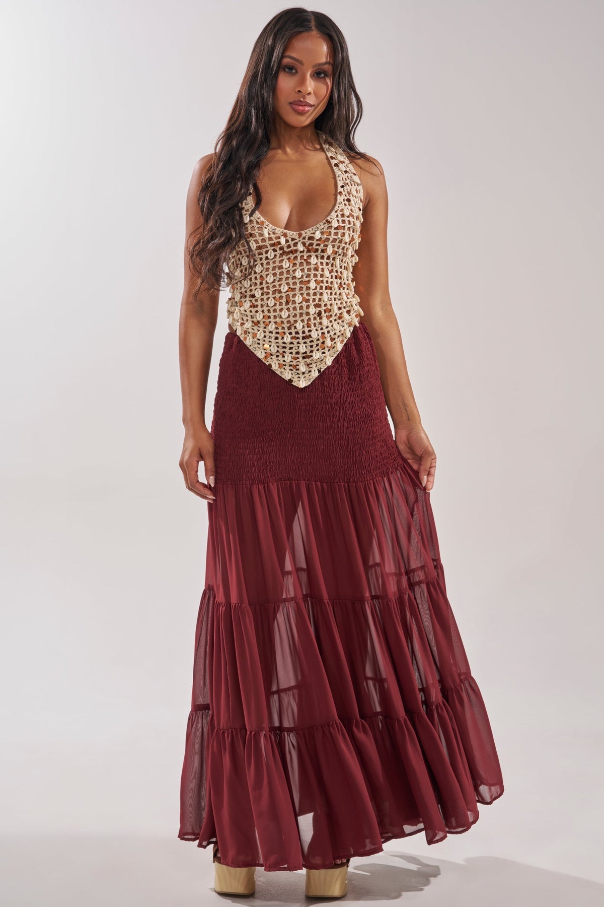 DRIFTING AWAY MAXI SKIRT