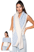 DENIM BAE SHERPA LINED SCARF