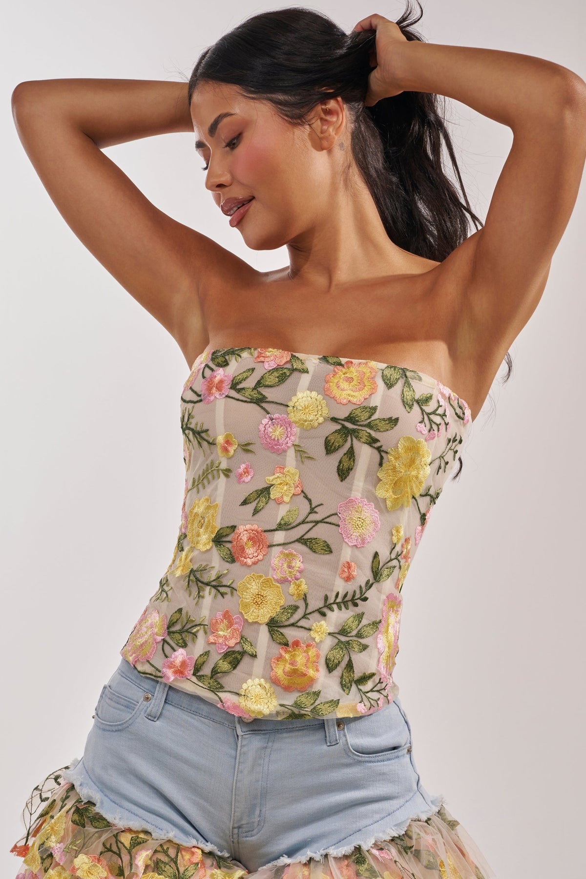 VIVIAN FLORAL CORSET