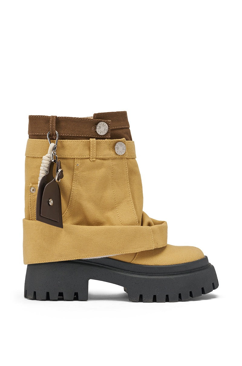 AKIRA GOLD FAE TAN BOOTIE