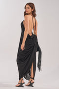 BALI MAMI LOW BACK MAXI DRESS IN BLACK