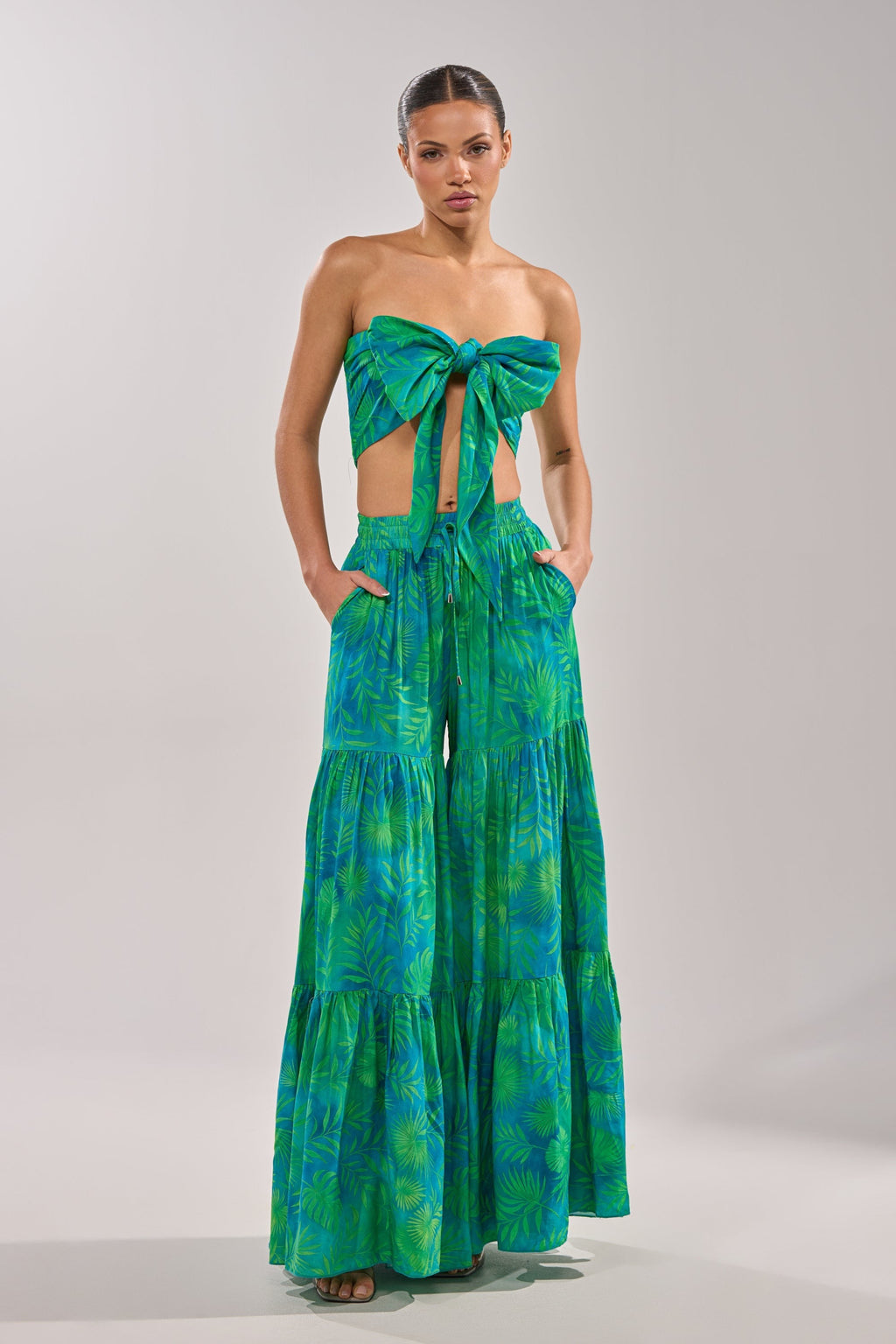 INTO THE GARDEN BRALETTE IN GREEN