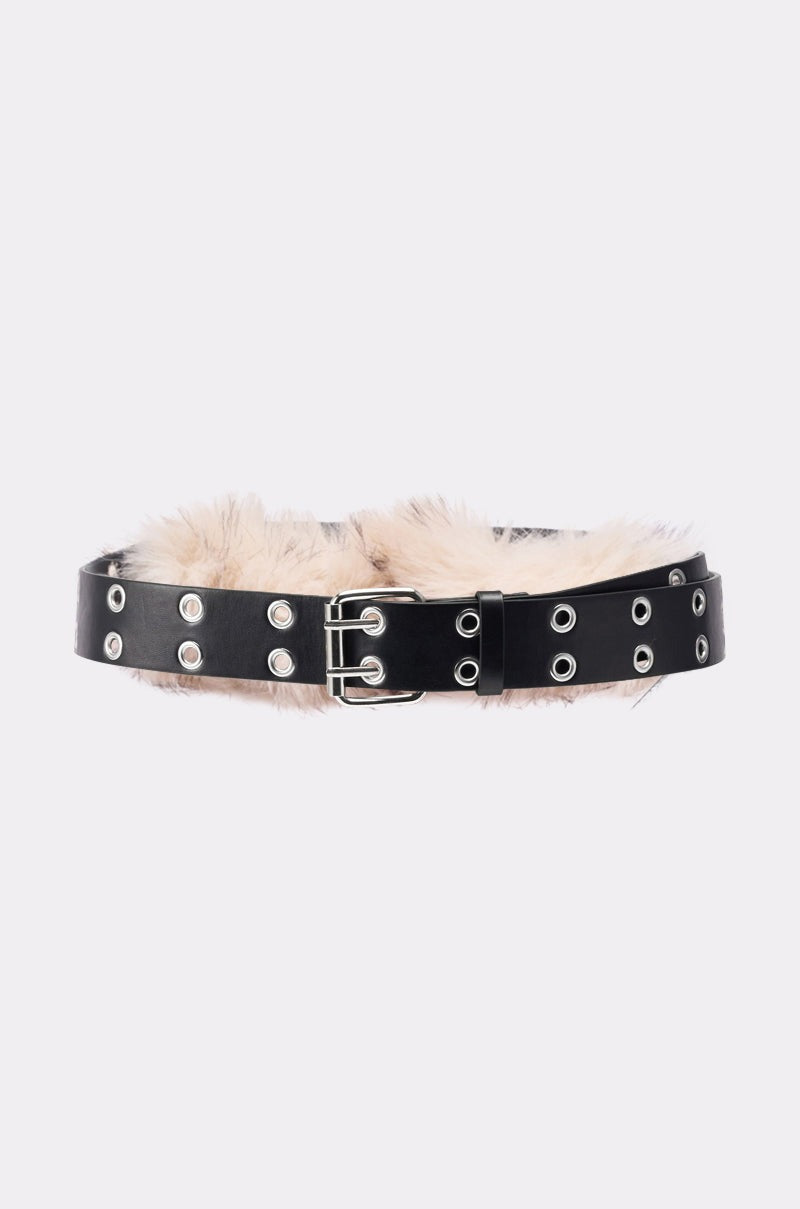 IN THE SNOW FAUX FUR BELT