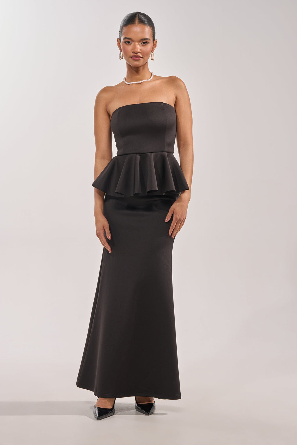 BUILDING AN EMPIRE STRAPLESS MAXI DRESS