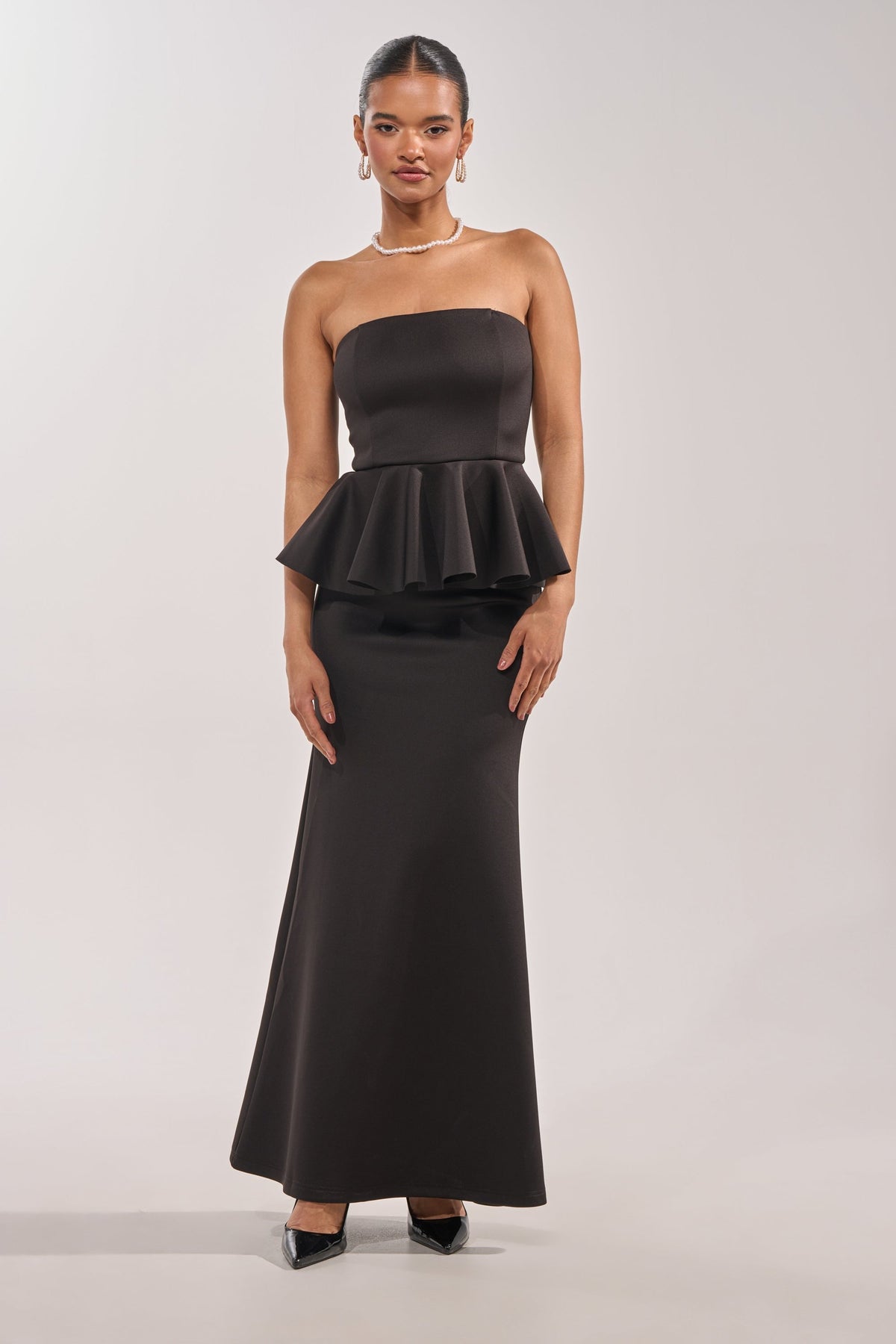 BUILDING AN EMPIRE STRAPLESS MAXI DRESS
