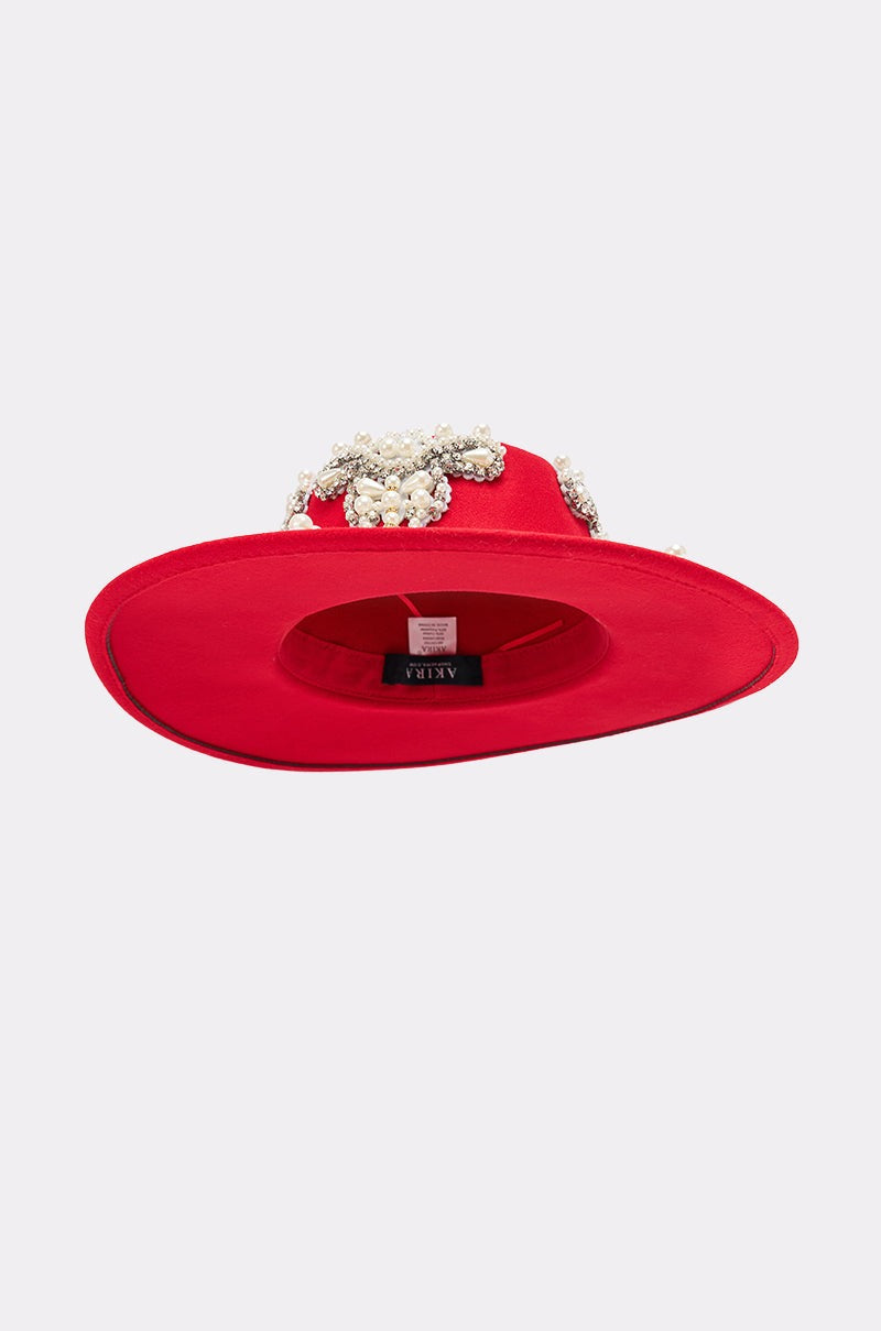EDITORS PICK APPLIQUE BRIM HAT