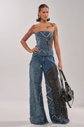 MIXED MATCH RELAXED DENIM