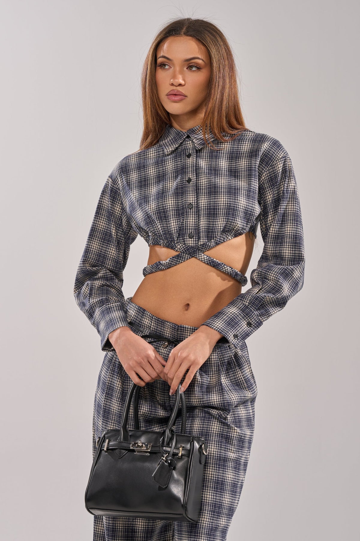 JANE PLAID BUTTON DOWN