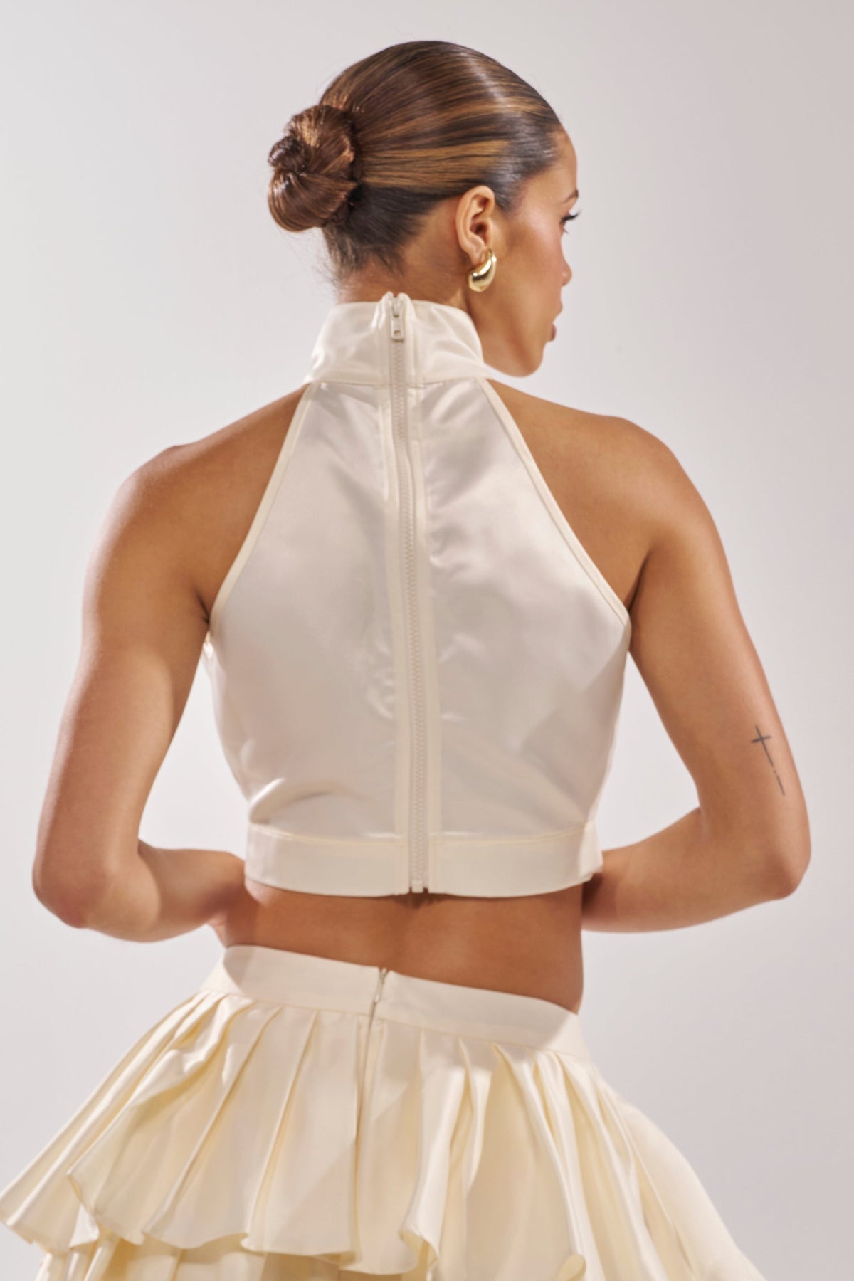 IT WAS EASY MOCKNECK BLOUSE