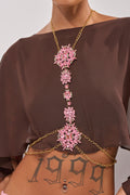 PRETTY IN PINK BODY CHAIN
