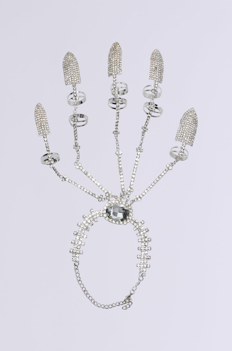 CLAW MY WAY BLING RING SET
