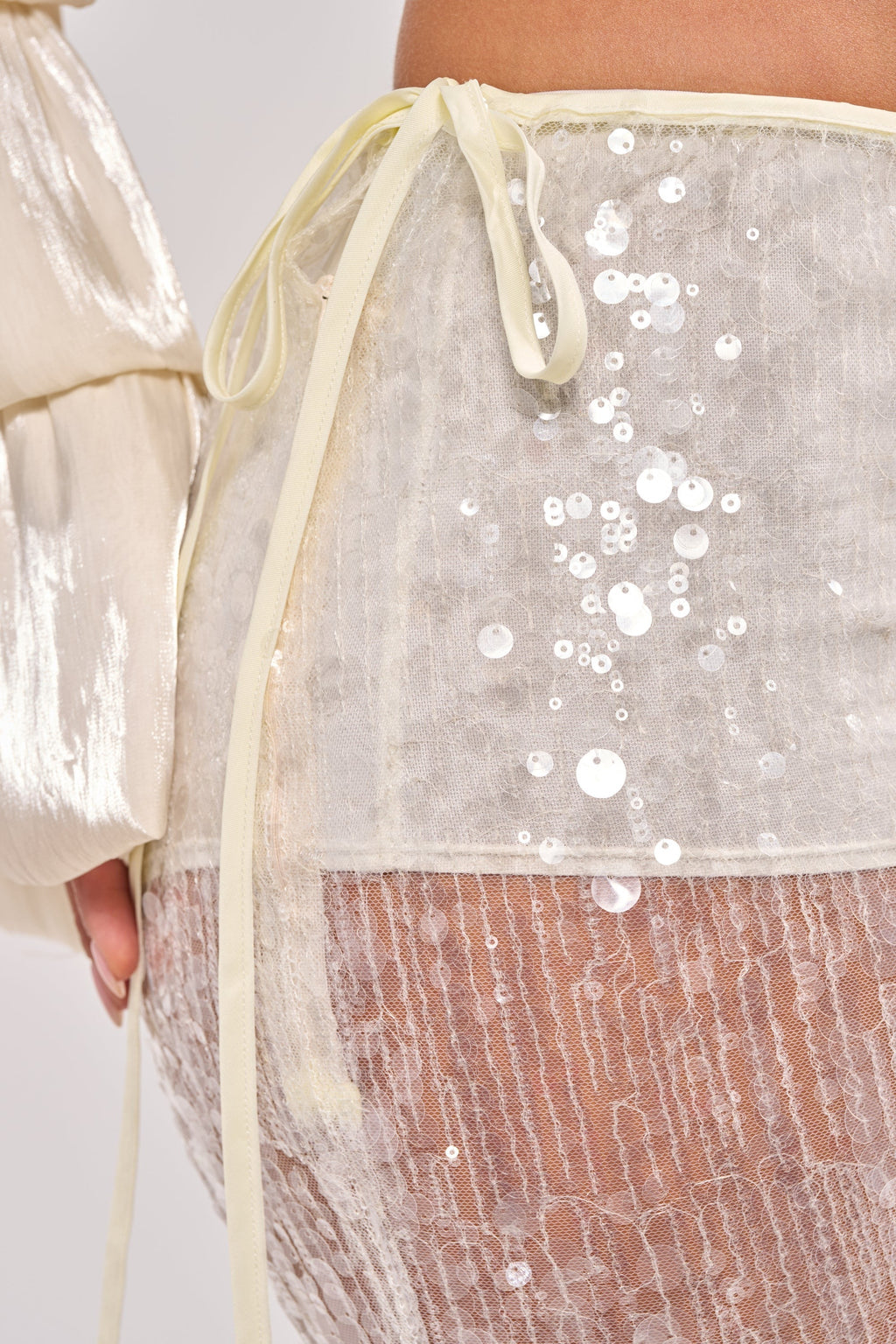 DRIPPING IN RHINESTONES MAXI SKIRT