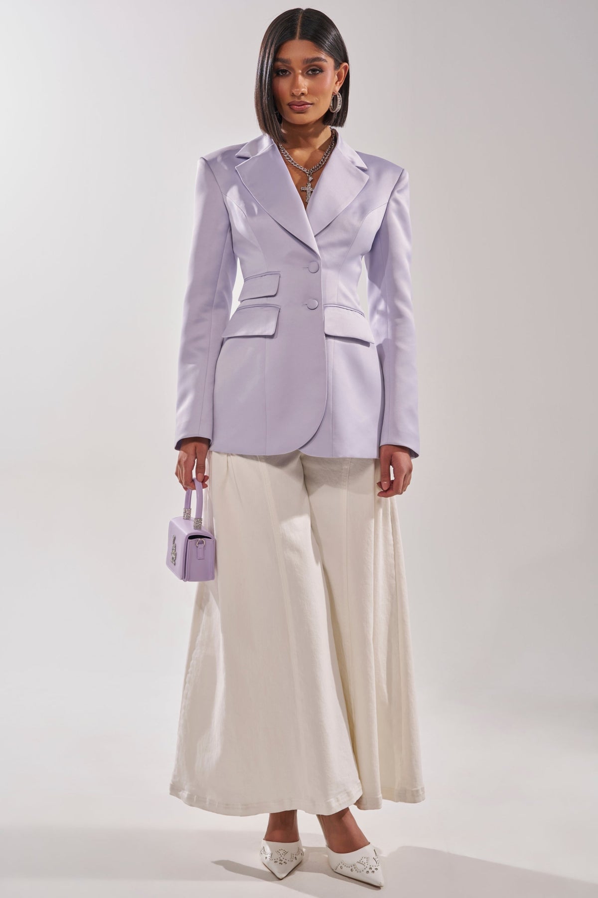 PERFECT FIT BLAZER IN LILAC