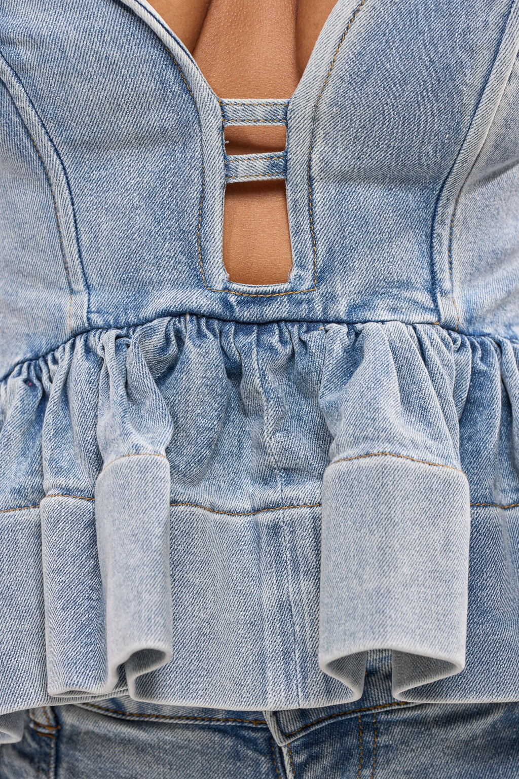 KARA DENIM BLOUSE