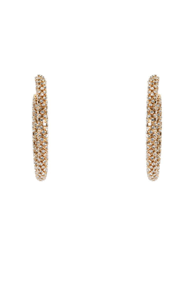 50MM BLING HOOP IN GOLD
