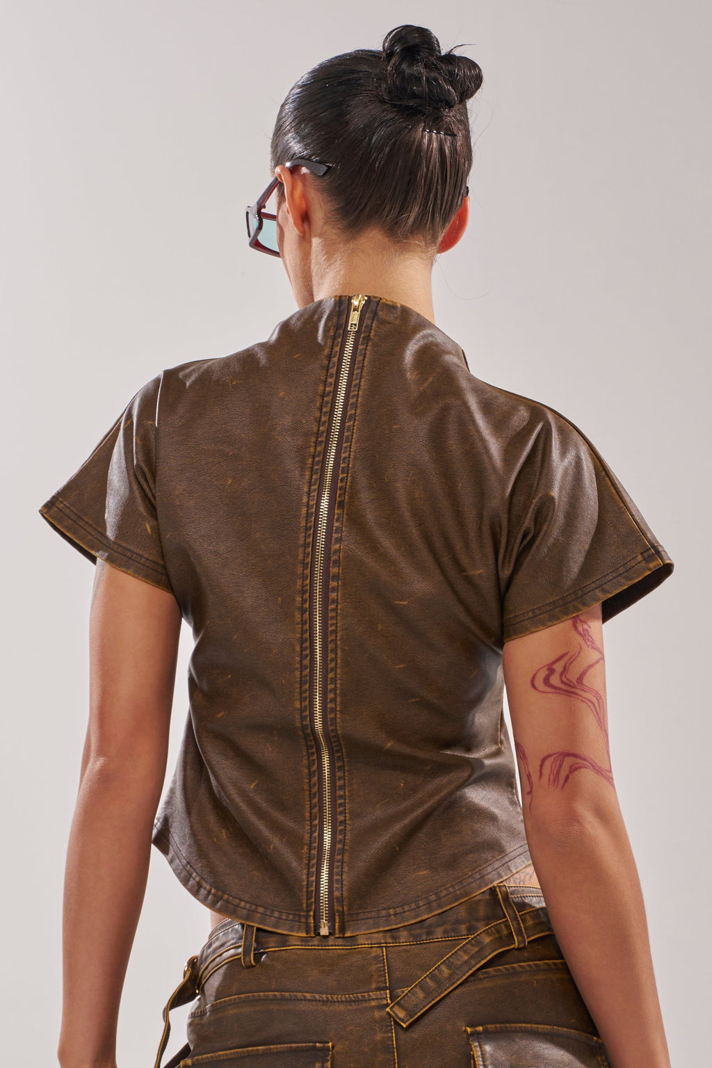 ALL AROUND THE CITY MOCK NECK TOP
