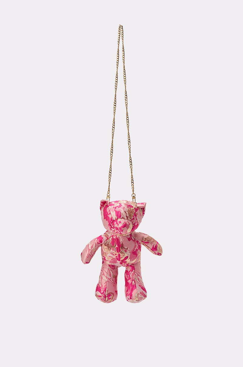REALLY ME BROCADE BEAR BAG