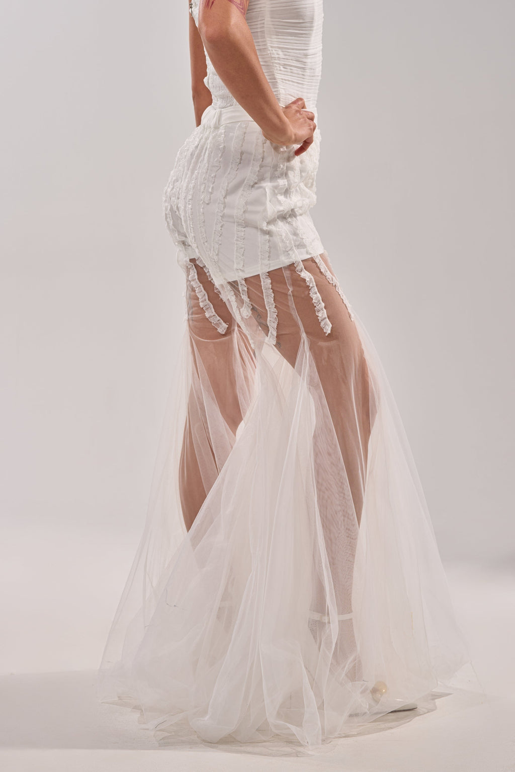 EYE FOR MY EYES ON YOUR MESH FLARE PANT