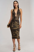 SPOTLIGHT ON ME MESH MAXI DRESS IN BROWN
