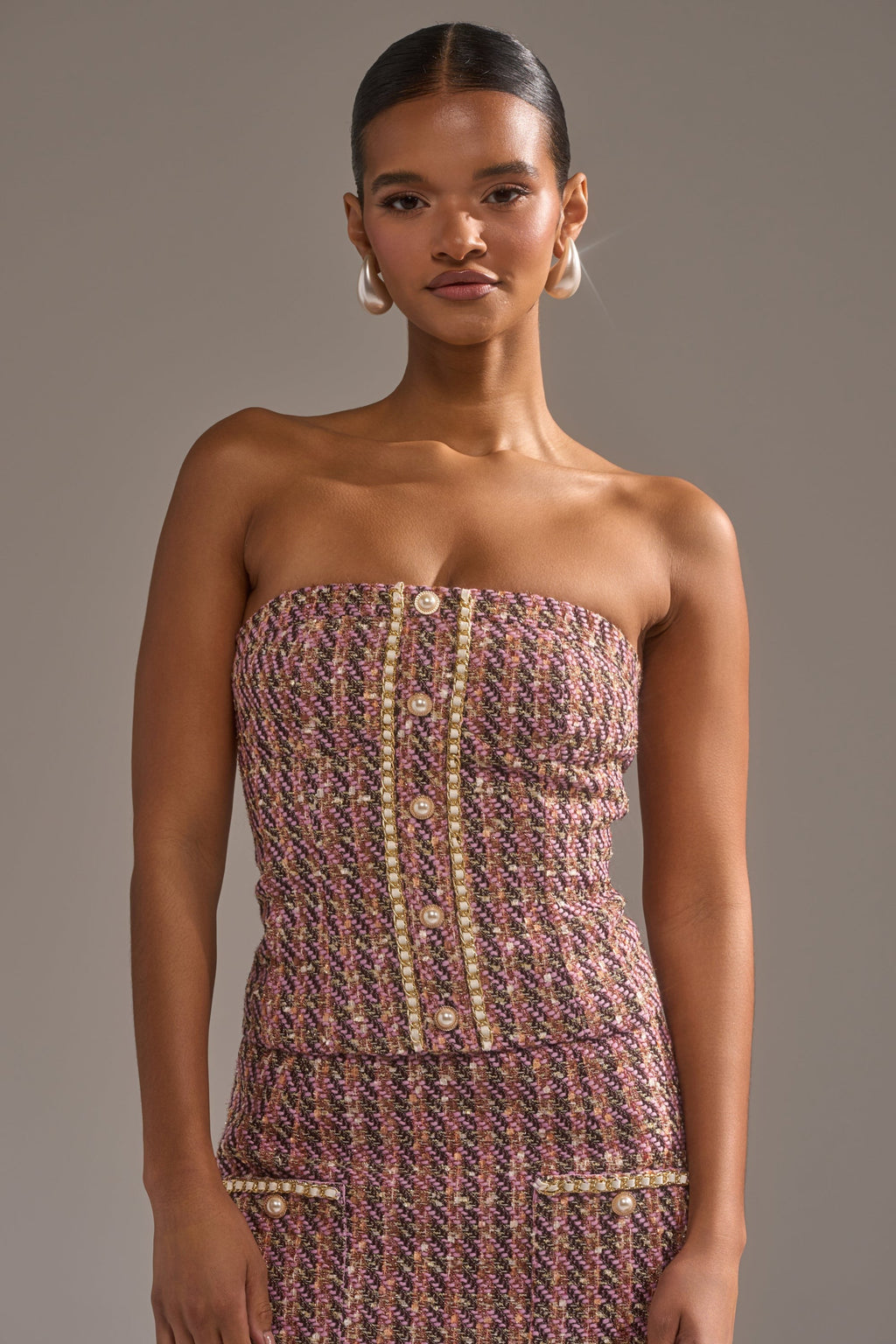 TRUTH OR DARE TWEED CORSET