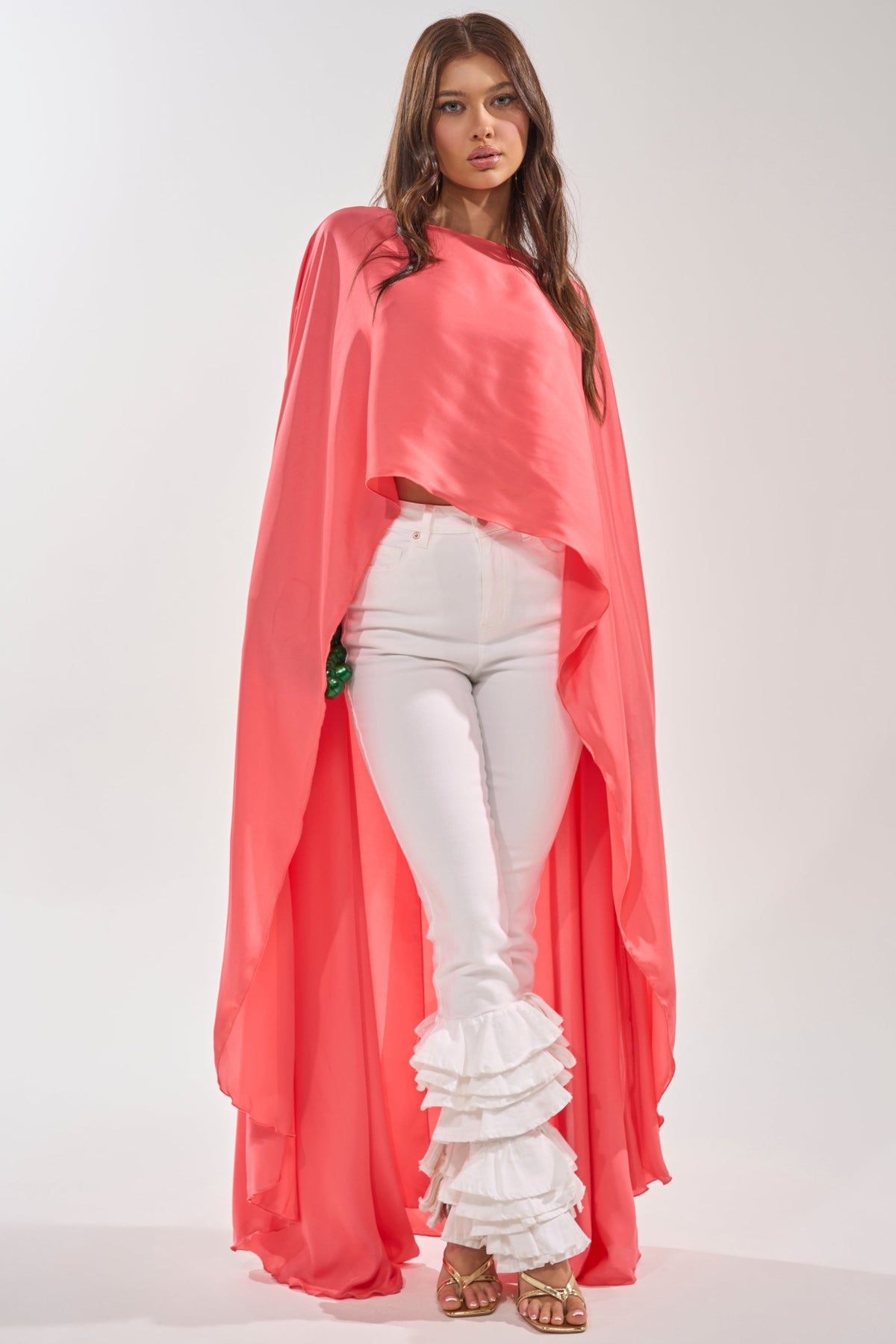 SO CHIC CAPE BLOUSE