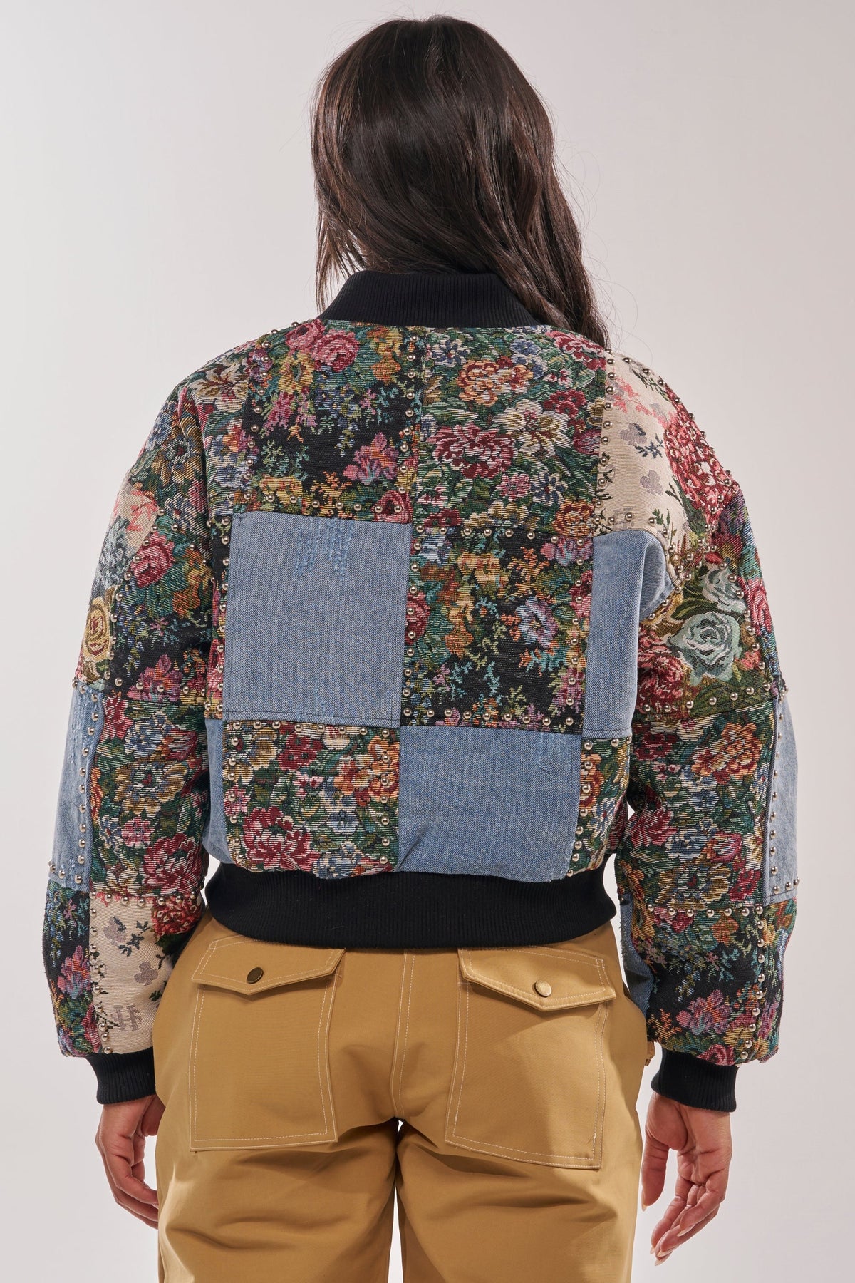 SWEET TALKER PATCHWORK BOMBER