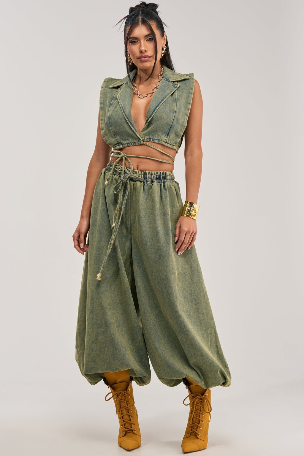 GUESS WHO BALLOON PANT IN DENIM