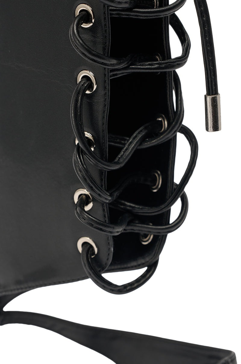 AKIRA GOLD BODHI BLACK SEXY GLADIATOR SANDAL