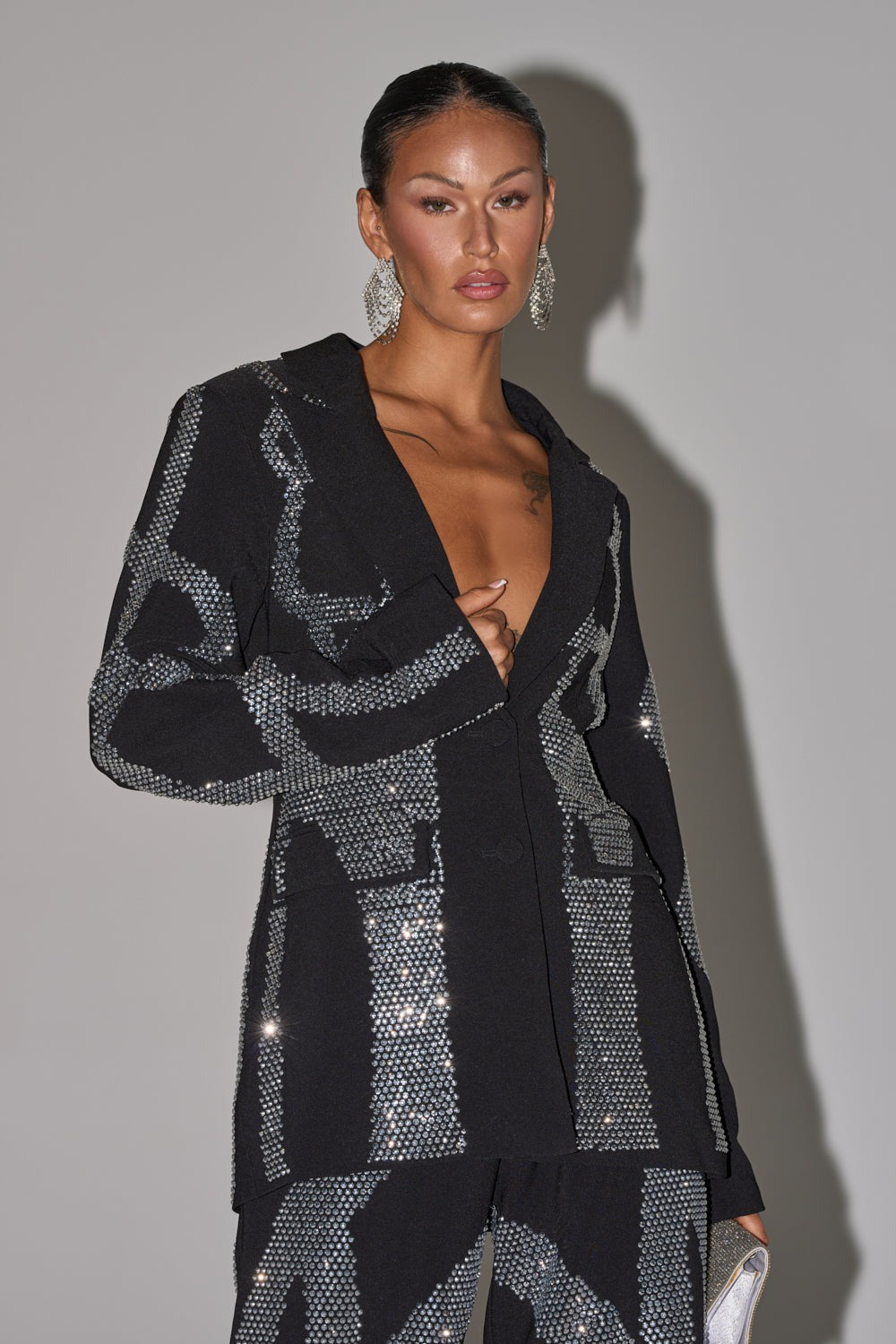 GEMINI RHINESTONE BLAZER
