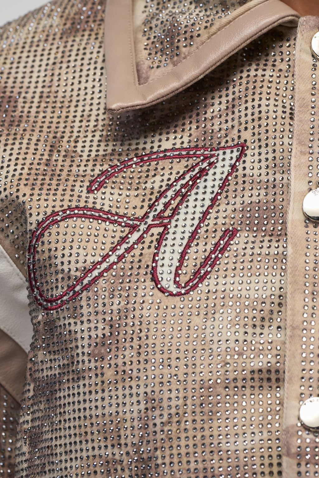 BIG EGO RHINESTONE BOMBER IN CAMO