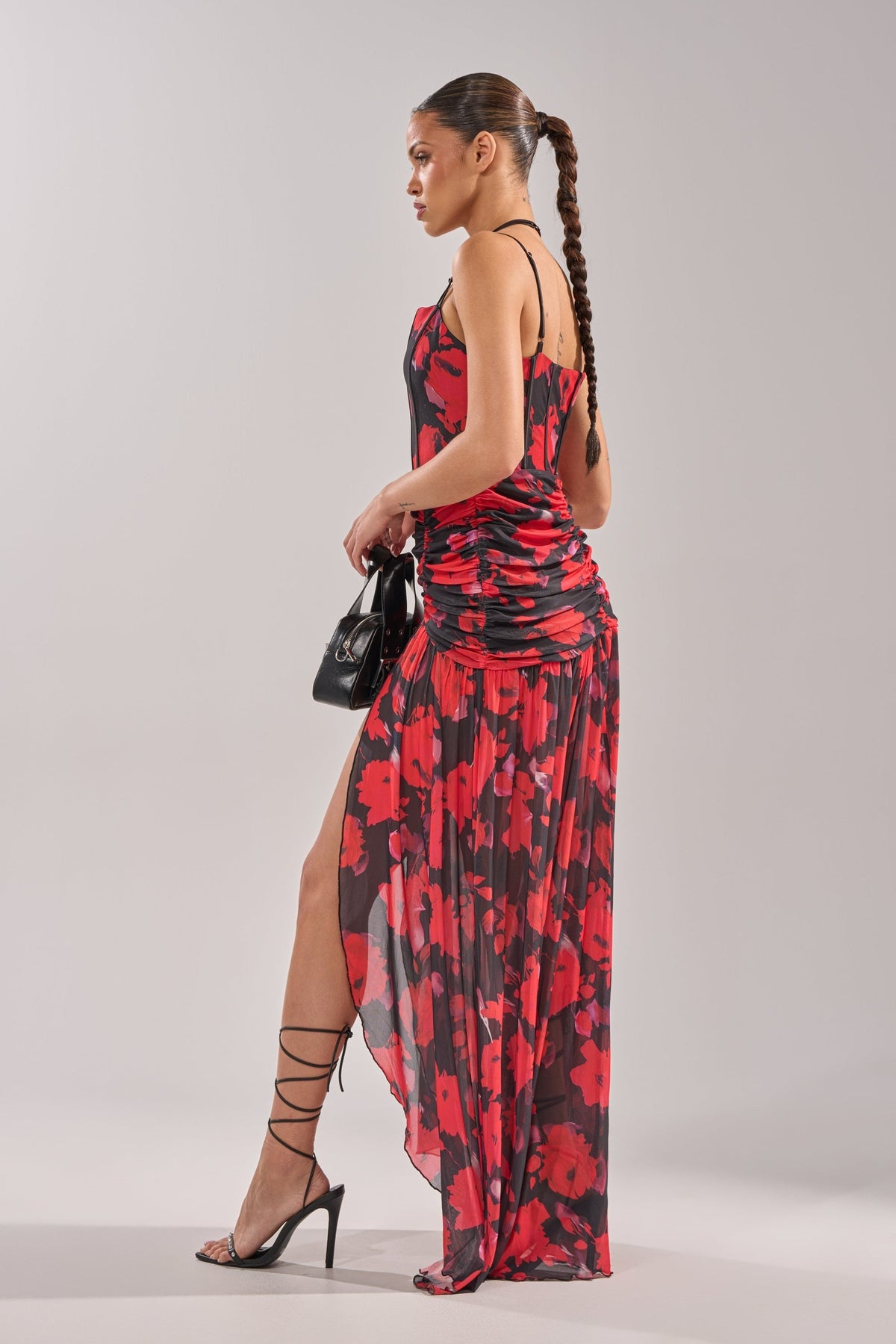 ROSE GARDEN MESH MAXI DRESS