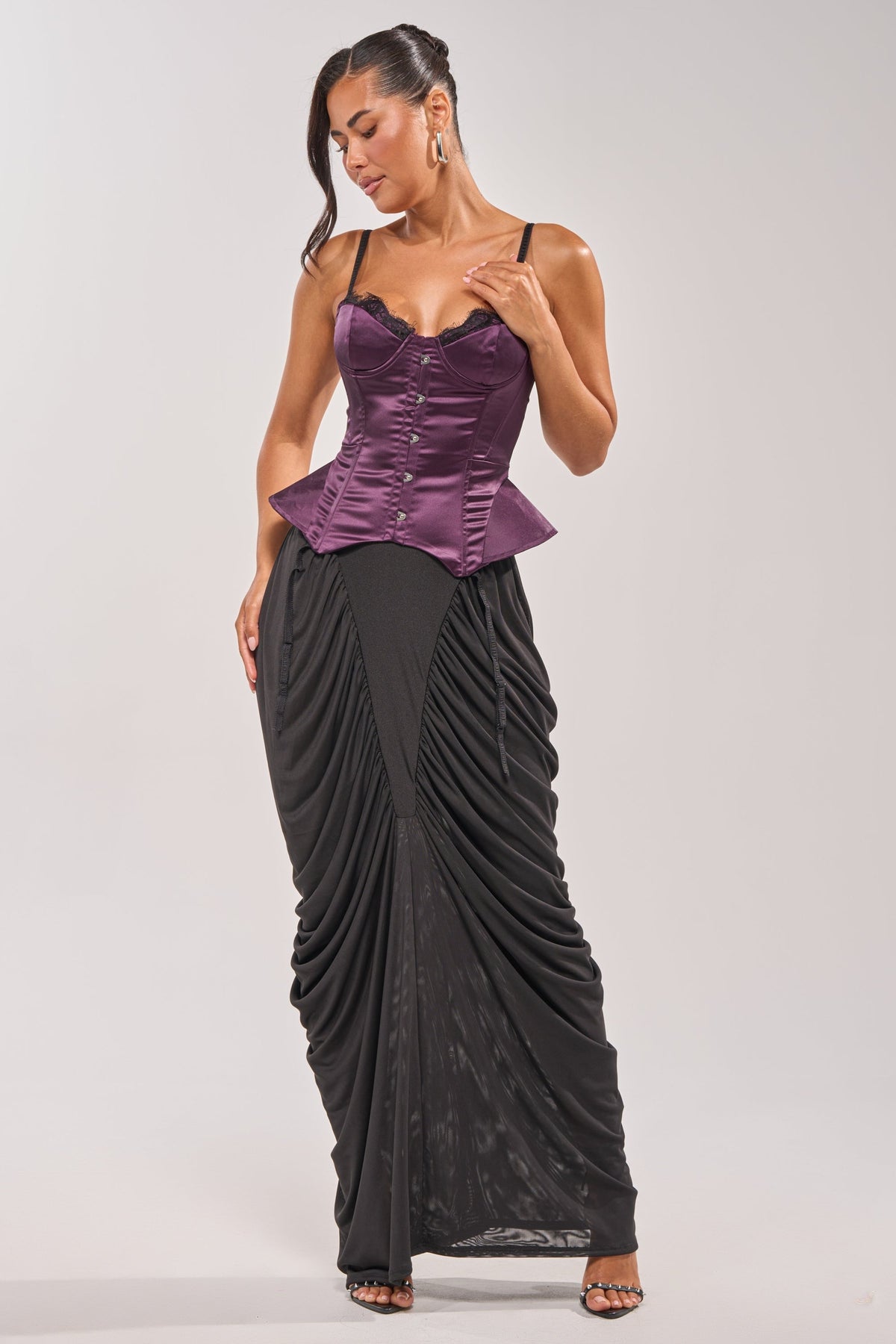 FLY ME OUT SATIN CORSET
