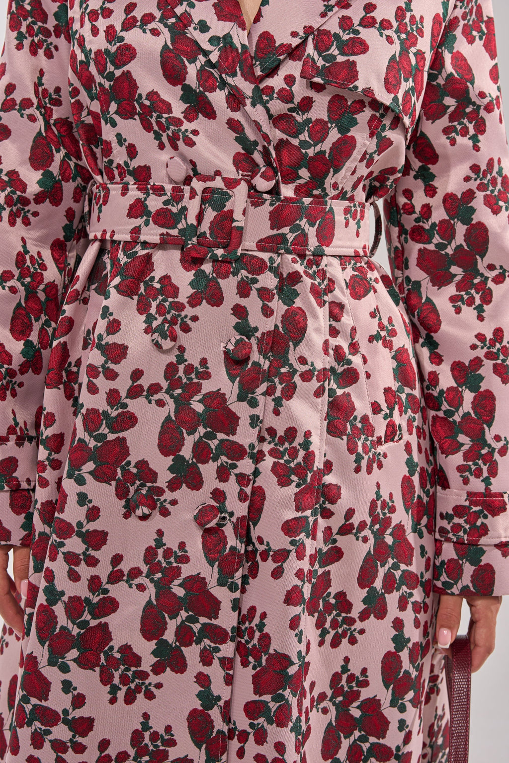 BUY ME ROSES JACQUARD TRENCH