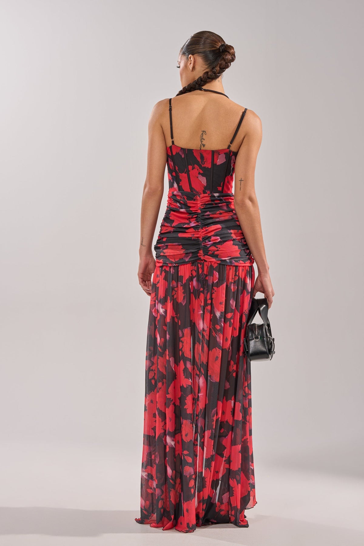 ROSE GARDEN MESH MAXI DRESS