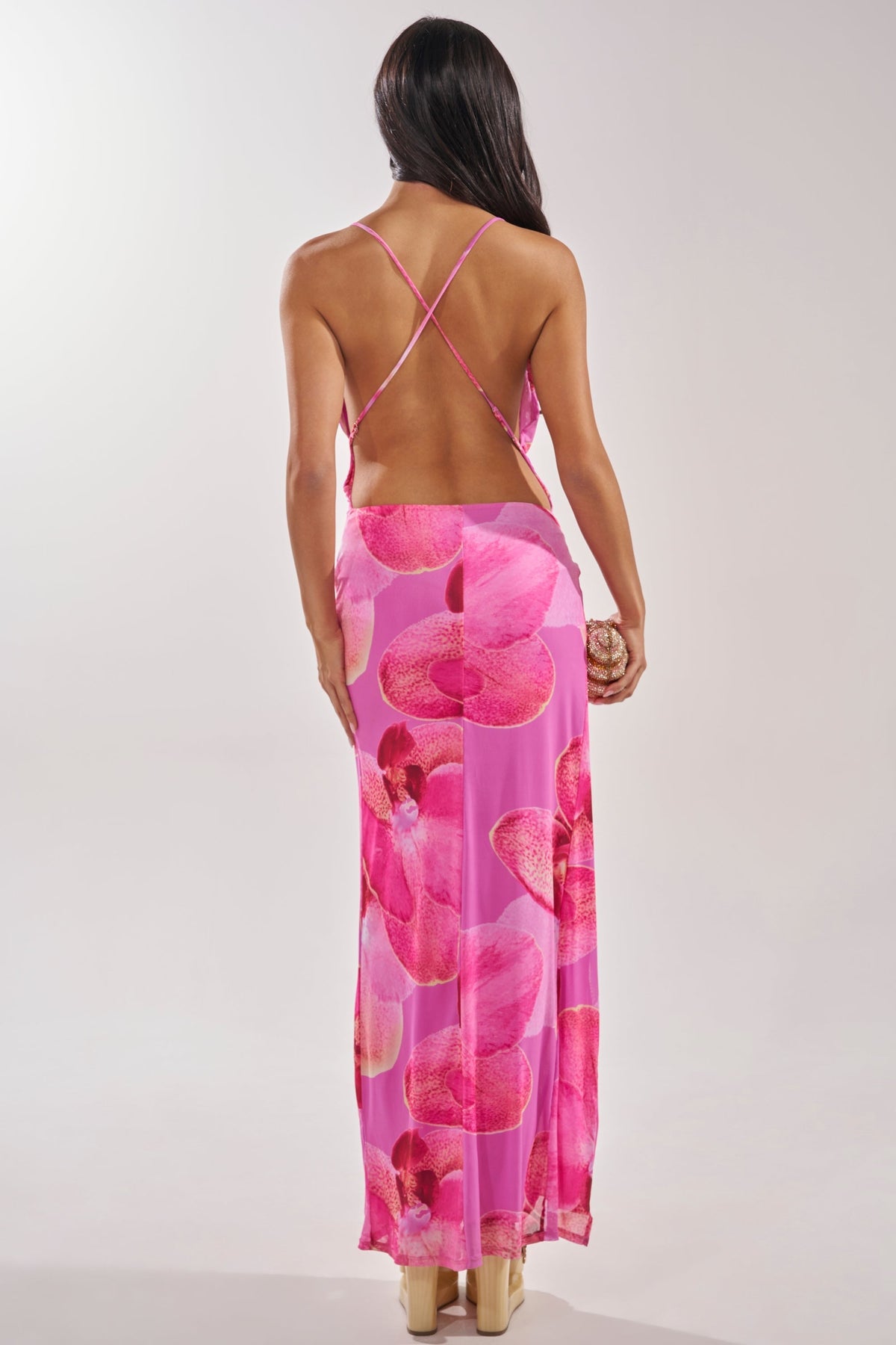 FOREVER HER FLORAL MAXI DRESS