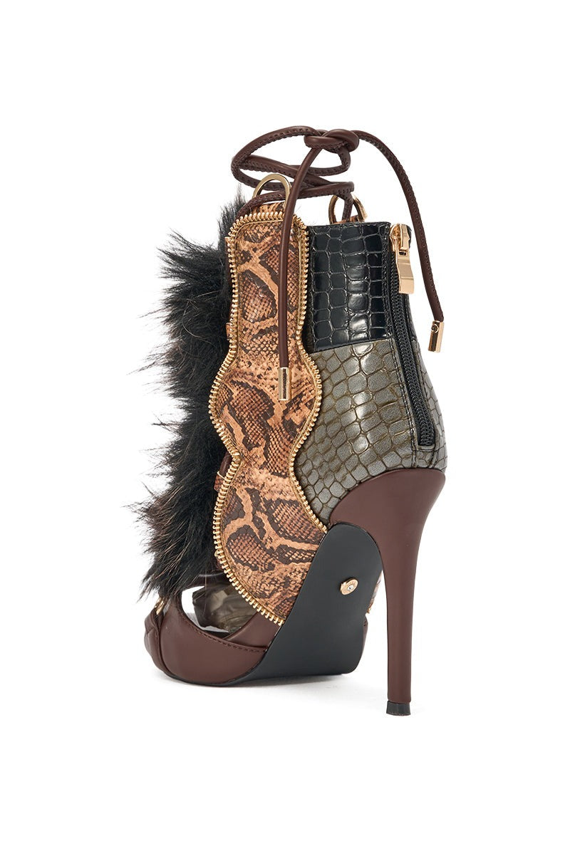 AZALEA WANG SHAINY SNAKE BROWN MULTI