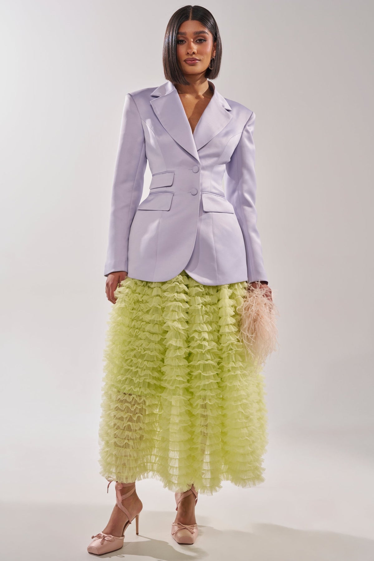 PERFECT FIT BLAZER IN LILAC