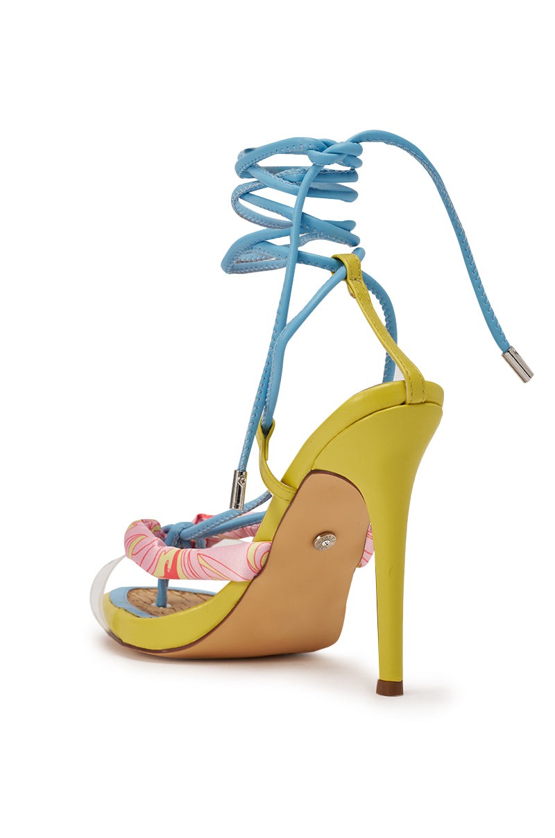 AZALEA WANG SOMERSET CITRON MULTI STILETTO SANDAL