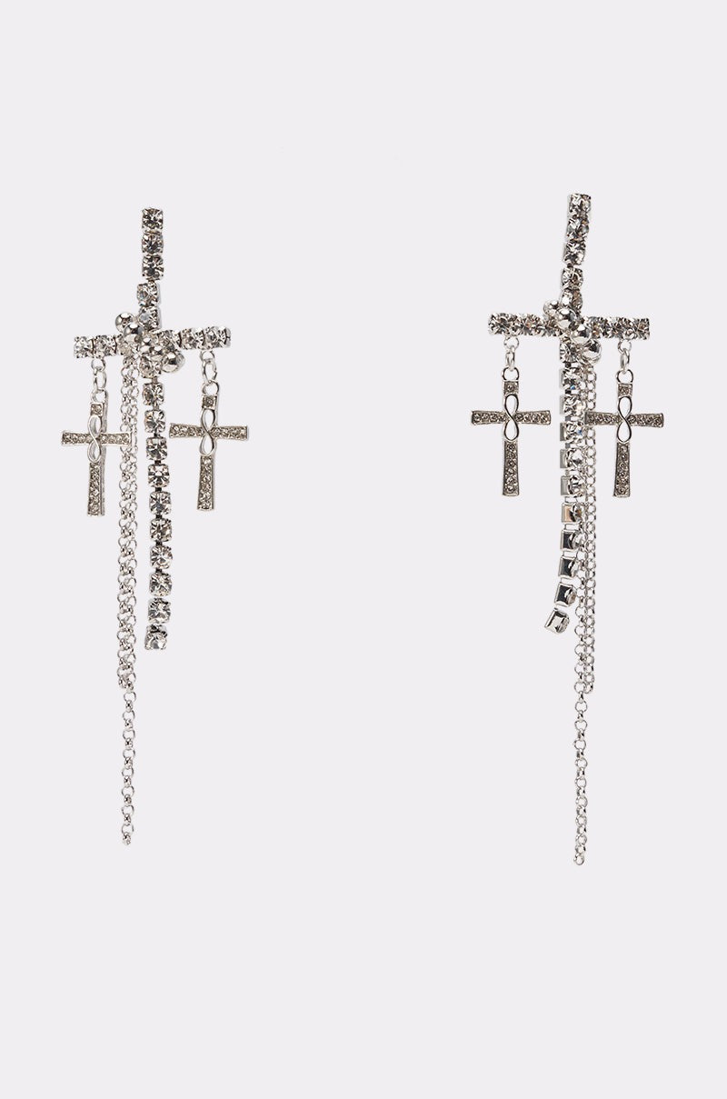 CROSS MY HEART EARRING