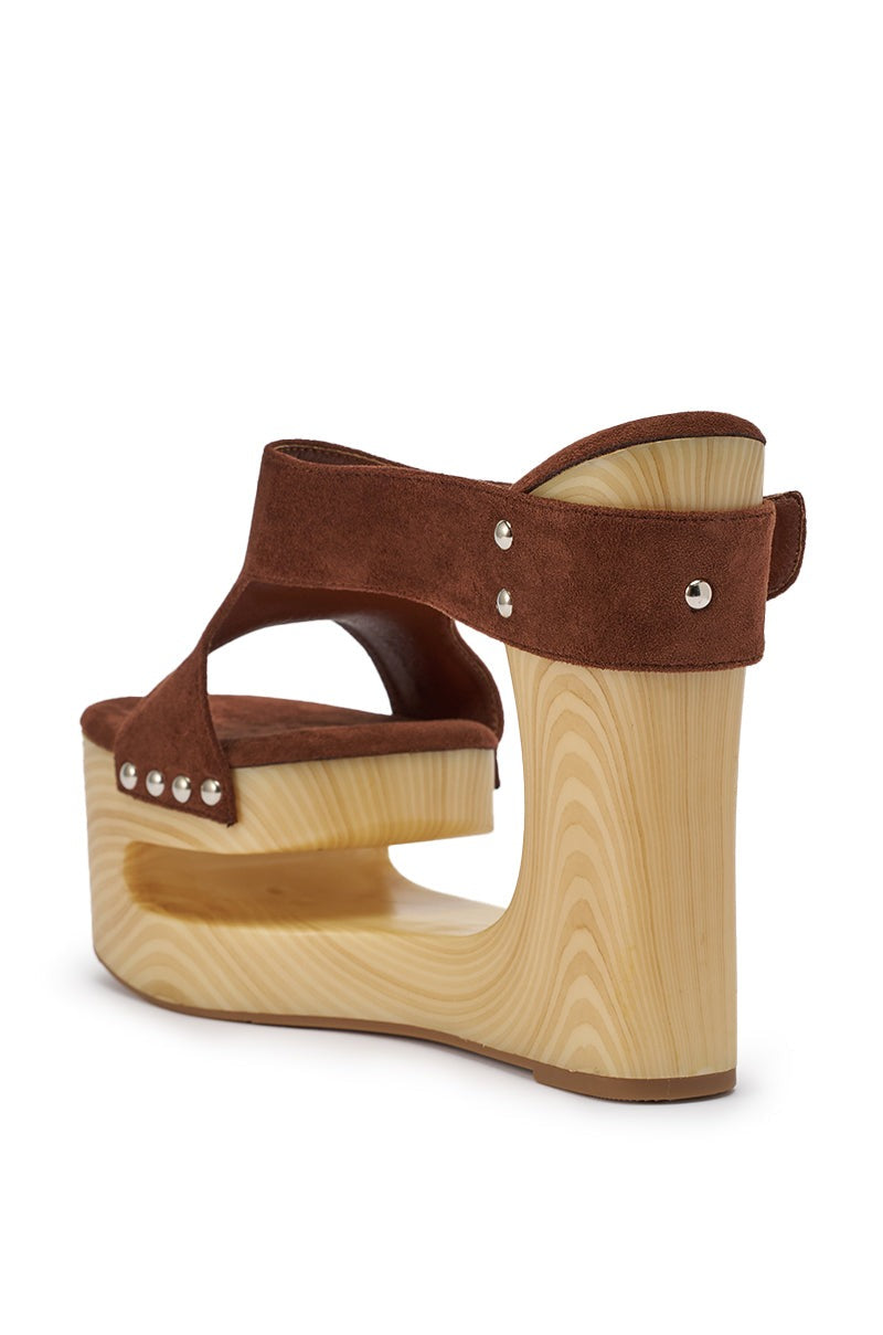 AZALEA WANG ELGEDI TAN PLATFORM SANDAL