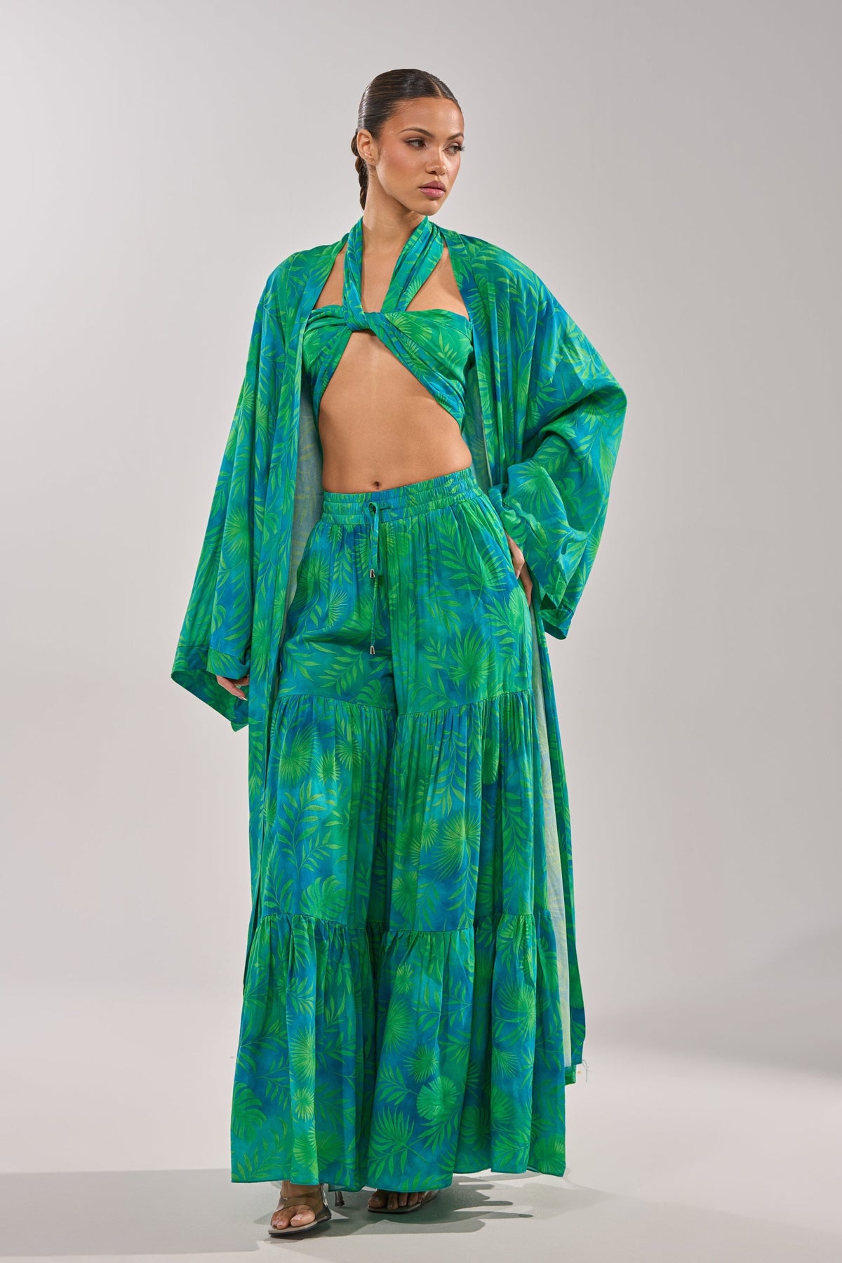 INTO THE GARDEN BRALETTE IN GREEN