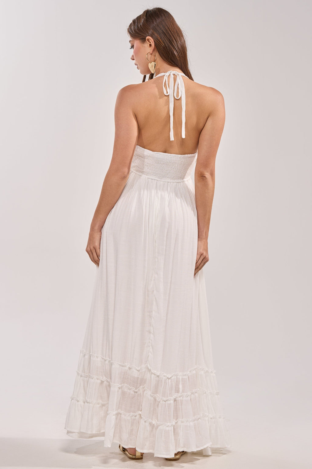THIS IS MY DATE MAXI DRESS IN WHITE