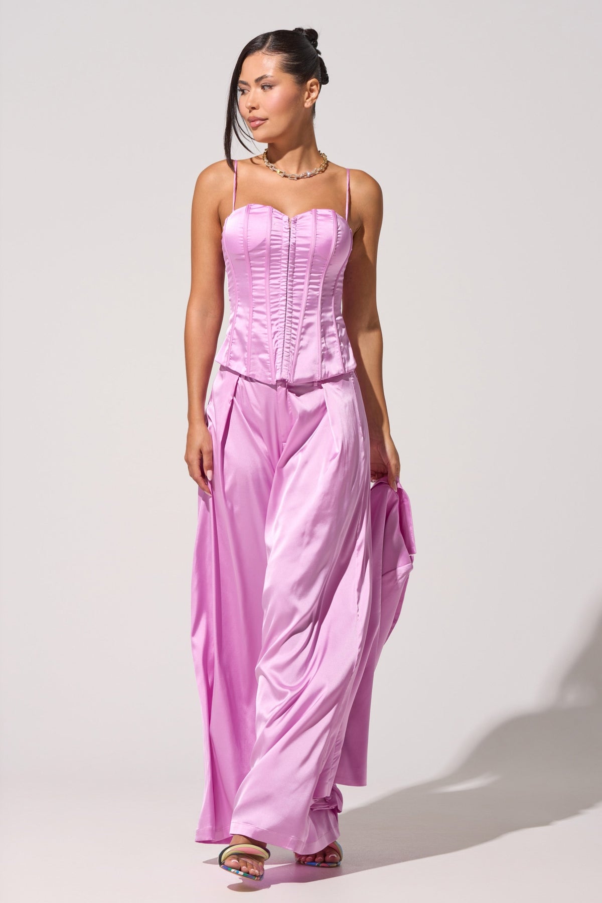 IN FULL BLOOM LIGHT PURPLE CORSET