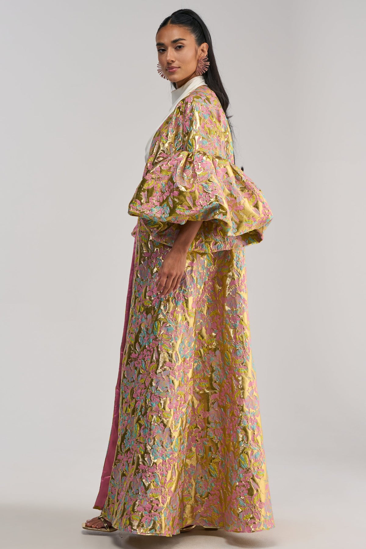 LEMON DROP BROCADE DUSTER