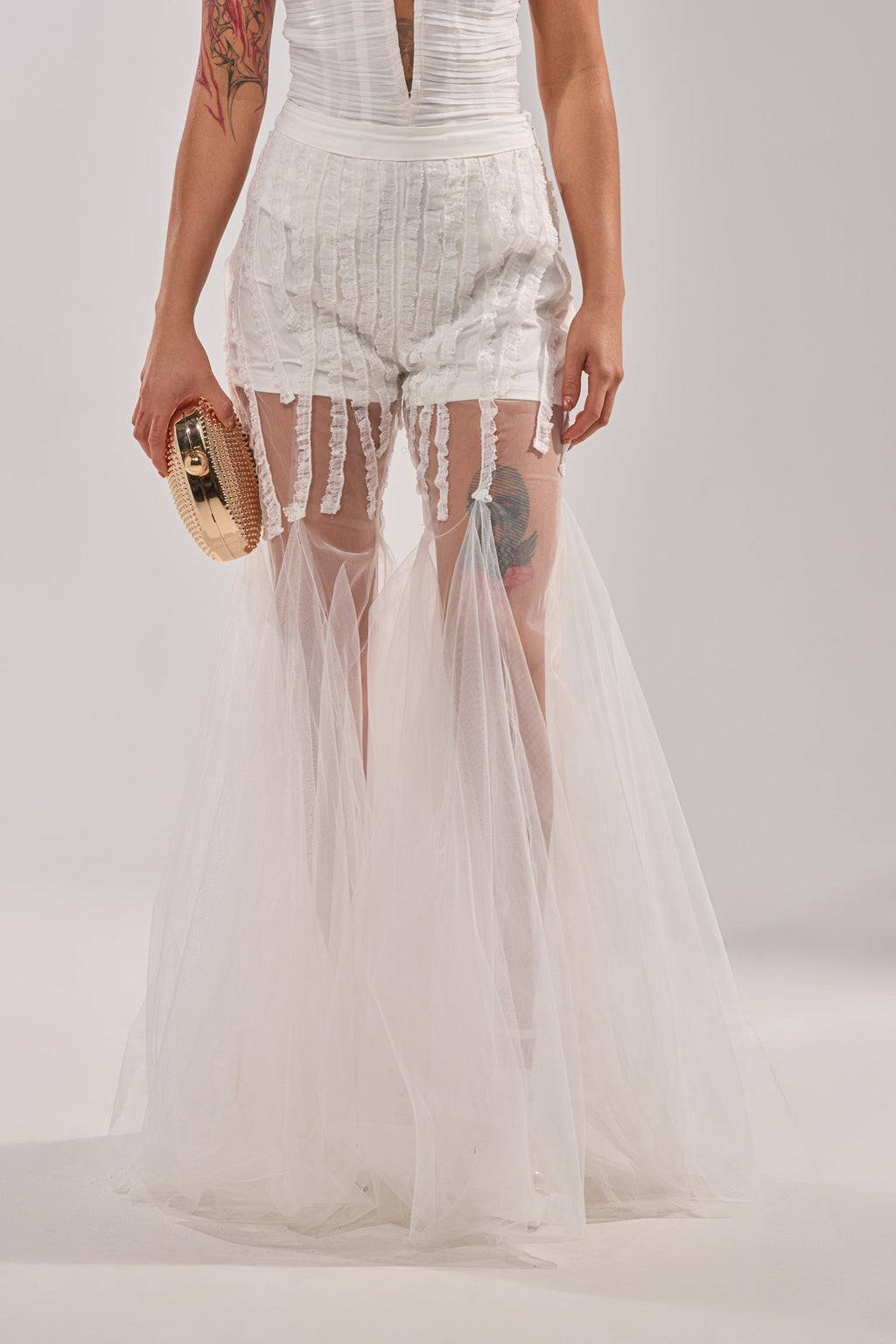 EYE FOR MY EYES ON YOUR MESH FLARE PANT