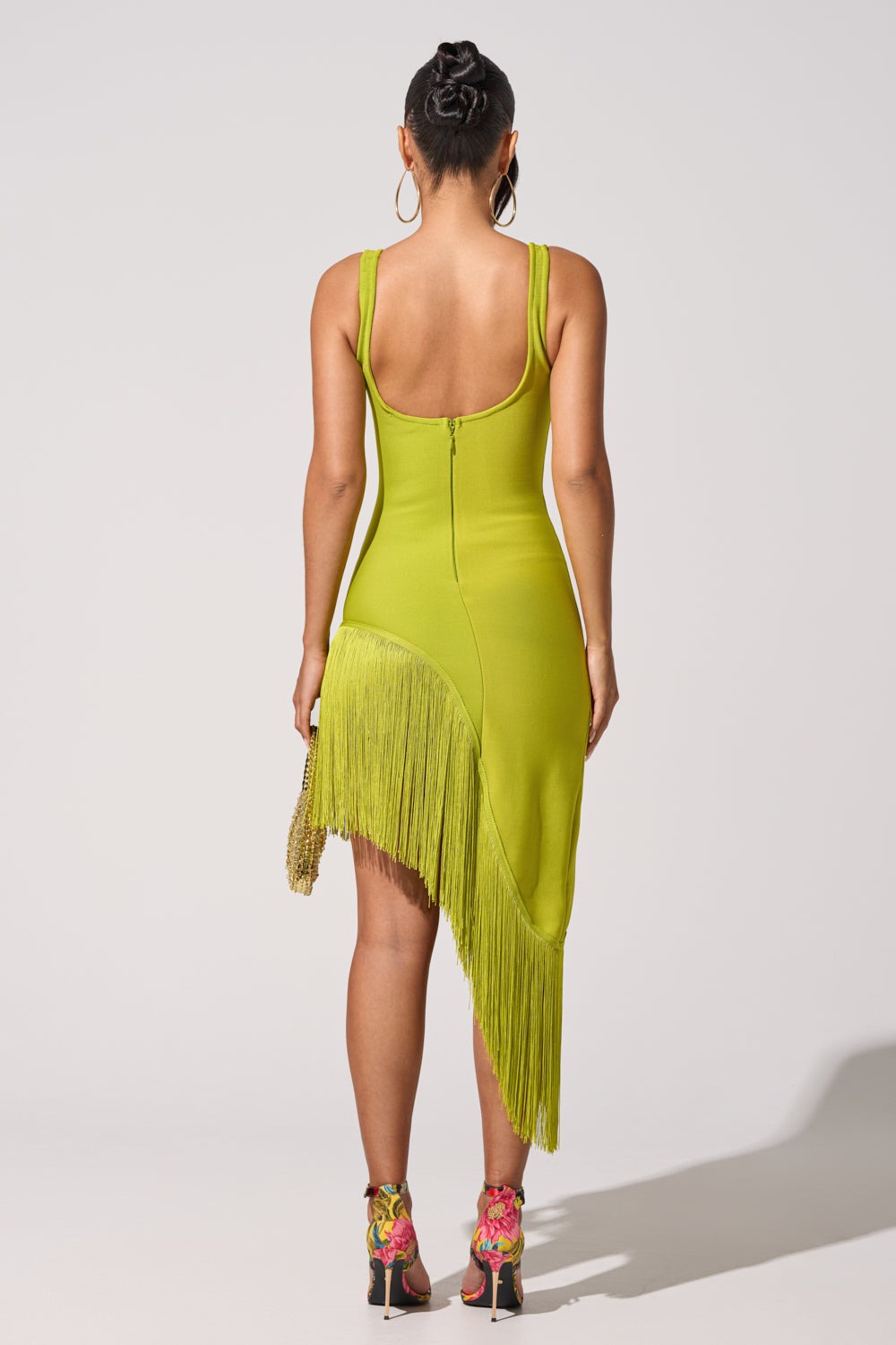 ON THE DANCE FLOOR FRINGE MIDI DRESS