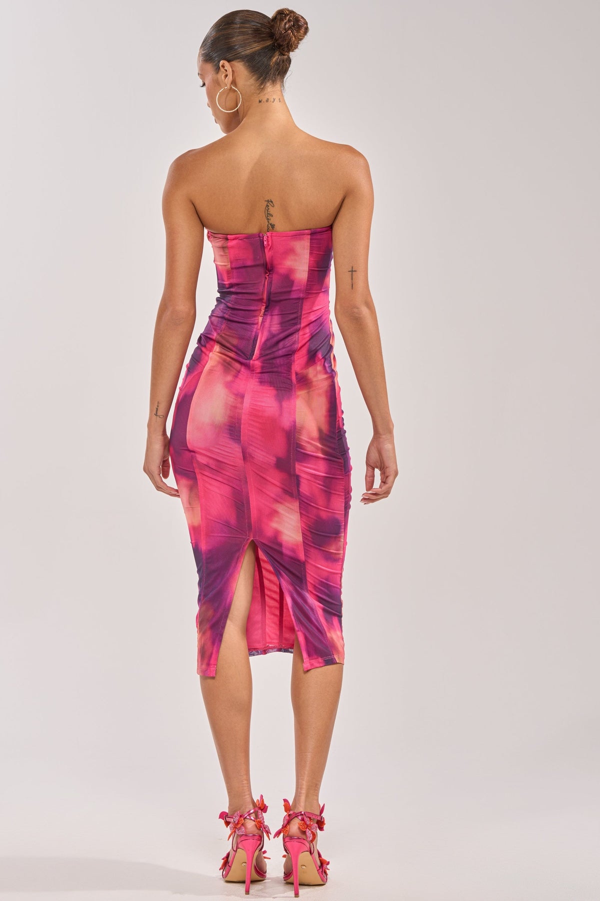 ROSE GARDEN MAXI DRESS IN PINK MULTI