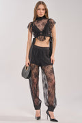 LACED IN LOVE LACE BALLOON PANT